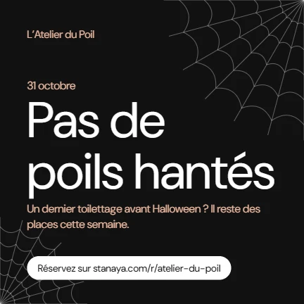 Post « Pas de poils hantés » pour Halloween